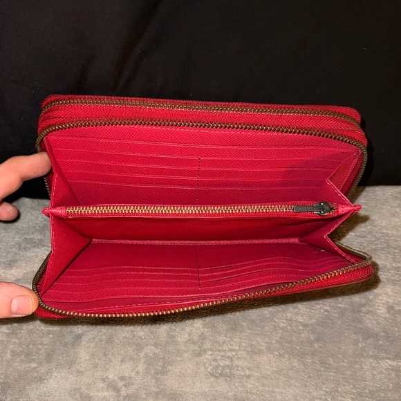 Pink Coach Double Zip Travel Organizer - Picture 6 of 8